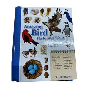 Amazing Bird Facts & Trivia Dr. Roger Lederer Nature Book HC Illustrated